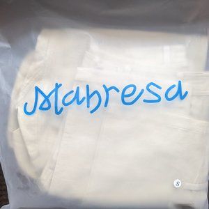 Brand New Manresa "The Burli Pant" in White Sand in S